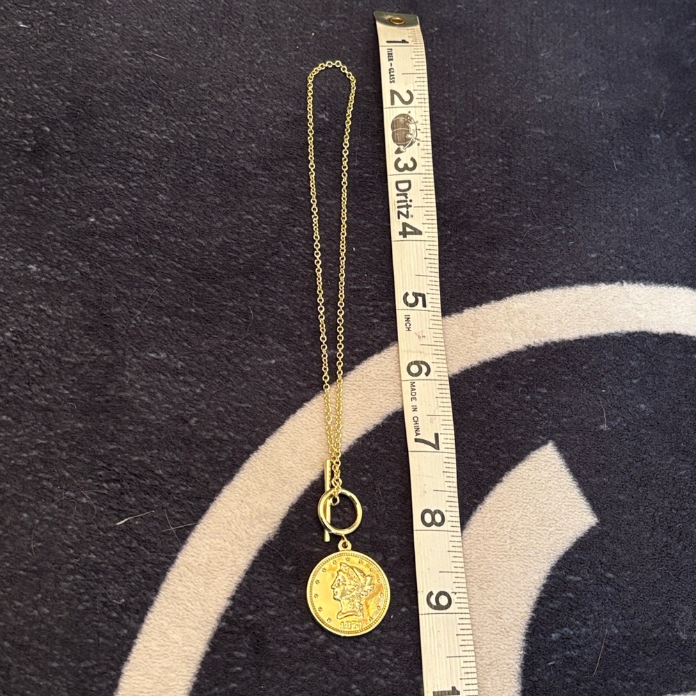 Uncommon James Gold Coin Pendant Necklace - Picture 8 of 9